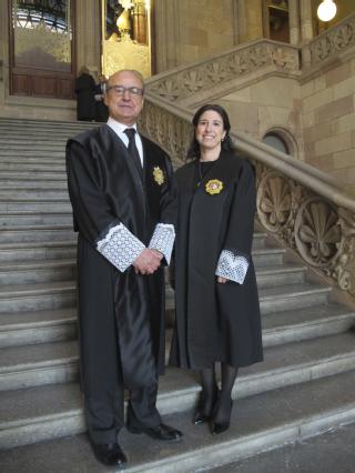 El presidente del TSJ de Cataluña y la magistrada Alicia M. Ritoré